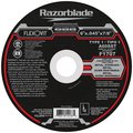 Flexovit Razorblade Long Life Cut-Off Wheel, 6 in Dia x 0.045 in THK, 7/8 in Center Hole, 60 Grit, Aluminum O F1707